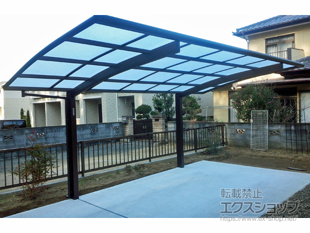 福島県いわき市ののカーポート プレシオスポート 積雪〜20cm対応 施工例