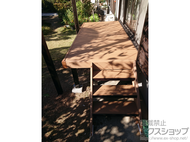 大分県宇佐市ののウッドデッキ マージウッドデッキ 施工例