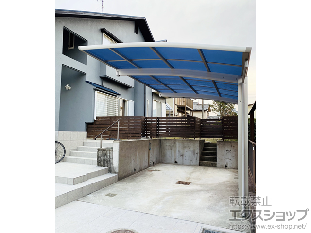 兵庫県川西市ののカーポート プレシオスポート 積雪〜20cm対応 施工例