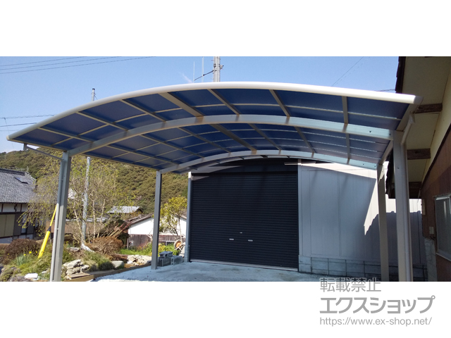愛媛県北宇和郡松野町ののカーポート レイナツインポートグラン　積雪〜20cm対応 施工例