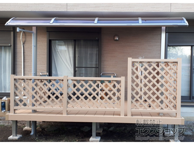 埼玉県日高市ののテラス屋根 ソラリア R型 テラスタイプ 単体 積雪〜20cm対応 施工例