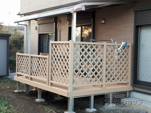 埼玉県日高市ののウッドデッキ リウッドデッキ 200 施工例