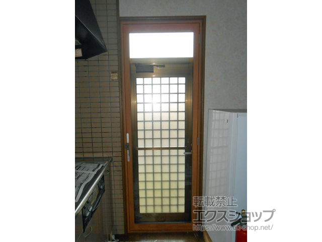 熊本県阿蘇市のの二重窓（内窓） インプラス ダストバリア仕様 テラスドア 外観左吊元 施工例