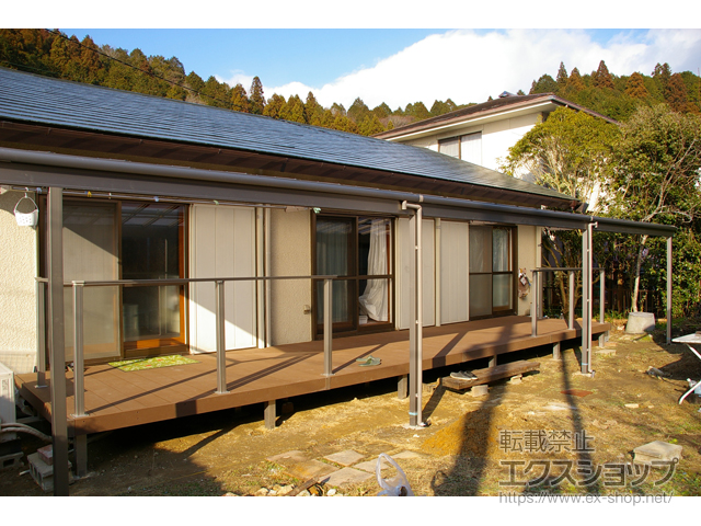 愛知県豊田市ののウッドデッキ リウッドデッキ 200 施工例