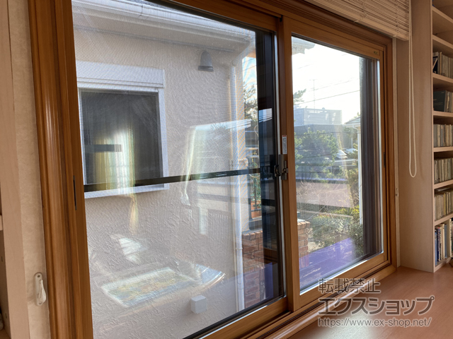 神奈川県藤沢市のの二重窓（内窓） インプラス ダストバリア仕様 引違い窓 2枚建 施工例