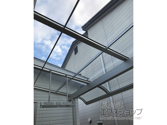 大阪府高石市ののバルコニー・ベランダ屋根 スピーネ R型 屋根タイプ 単体 積雪〜20cm対応 施工例