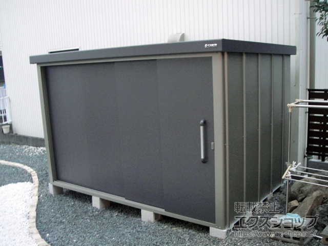 静岡県焼津市のの物置・屋外倉庫 エスケーエイト SK8-180 一般型 3000×2000×1940 SK8-180-GK 施工例