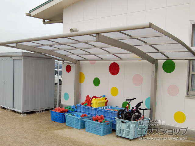 福岡県宮若市ののカーポート プレシオスポート 積雪〜20cm対応 施工例