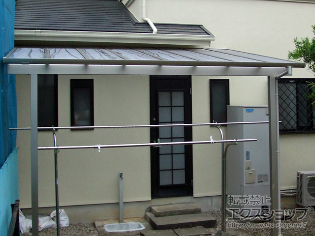 愛知県安城市ののテラス屋根 ソラリア F型 テラスタイプ 単体 積雪〜20cm対応 施工例