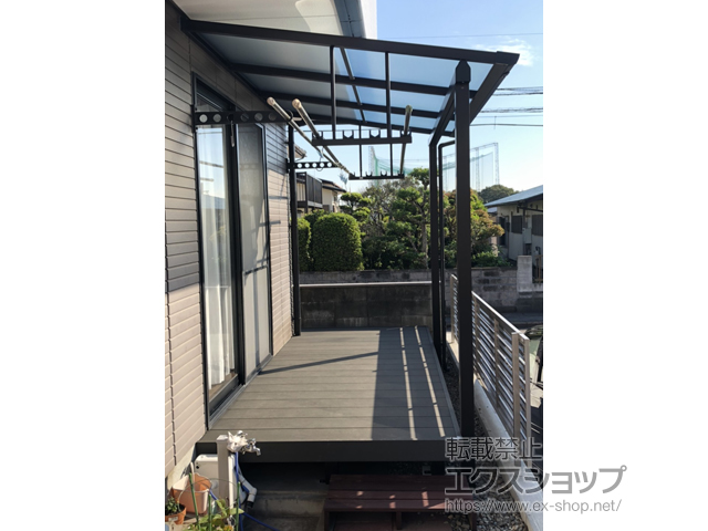 大分県大分市ののウッドデッキ リウッドデッキ 200 施工例