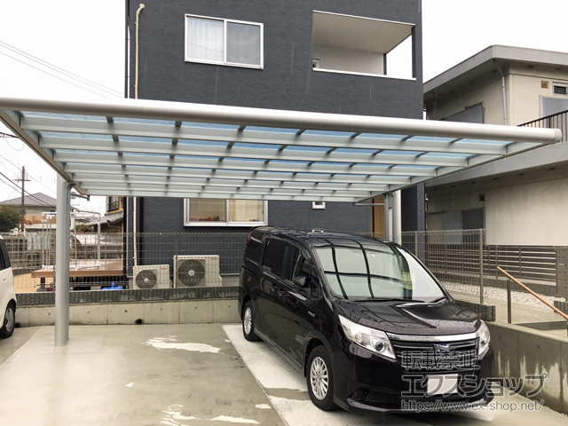 奈良県大和郡山市ののカーポート 4G フォーグワイド 積雪〜20cm対応 施工例