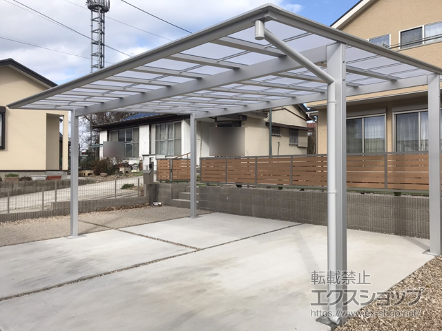 愛知県常滑市ののカーポート ソリッドポート ワイド 積雪〜20cm対応 施工例