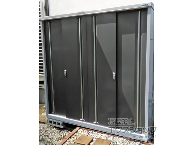 千葉県袖ケ浦市のの物置・屋外倉庫 シンプリー 一般型 1940×755×1903（MJX-197E-P） MJX-197E-P-PG 施工例