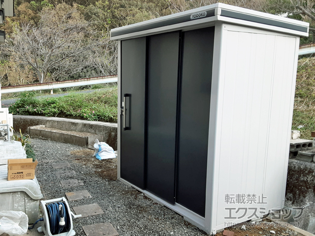 長崎県長崎市のの物置・屋外倉庫 エルモ 一般型 1870×1170×2121 LMD-1811-SM 施工例