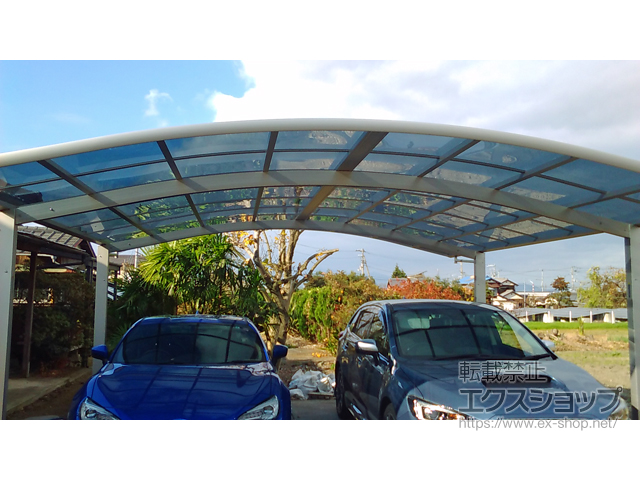 愛媛県西条市ののカーポート レイナツインポートグラン　積雪〜20cm対応 施工例