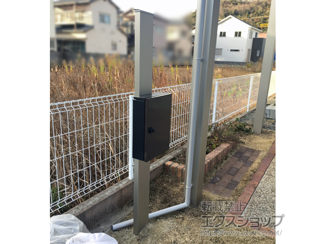 兵庫県姫路市のの機能門柱・ポスト シンプレオ ポストユニット 1型 施工例