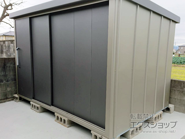 徳島県徳島市のの物置・屋外倉庫 エスケーエイト SK8-180 一般型 3000×2000×1940 SK8-180-GK 施工例