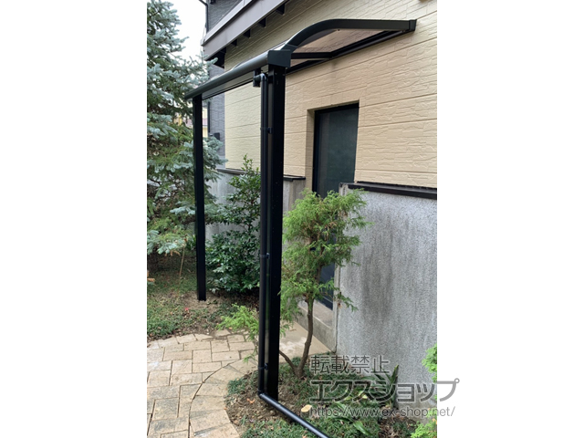 千葉県市原市ののテラス屋根 スピーネ R型 テラスタイプ 単体 積雪〜20cm対応 施工例