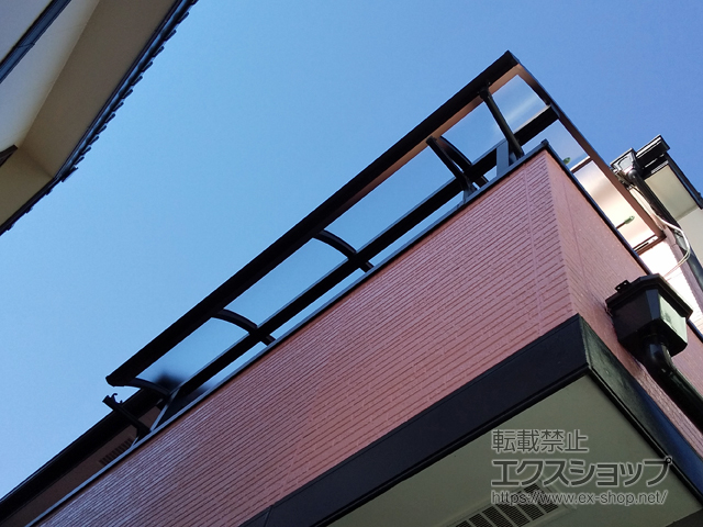 埼玉県志木市ののバルコニー・ベランダ屋根 プレシオステラスII R型 屋根タイプ 単体 積雪〜20cm対応 施工例