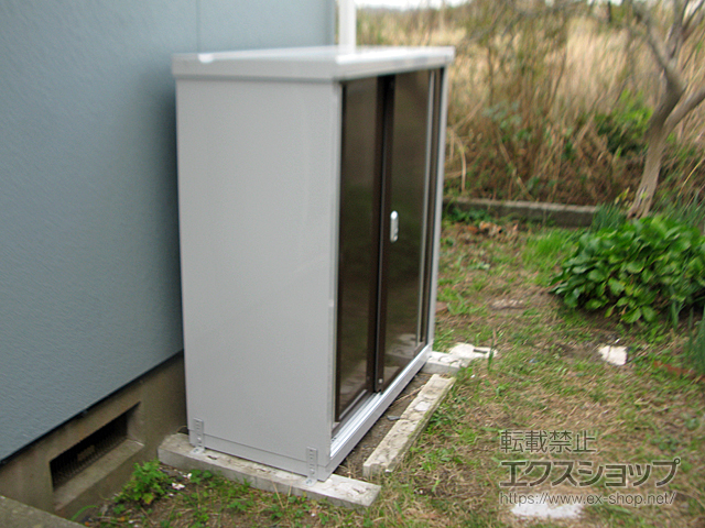 千葉県館山市のの物置・屋外倉庫 シンプリー 一般型 1100×515×1303 MJX-115C-TB 施工例