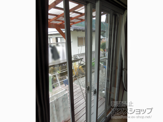岐阜県郡上市のの二重窓（内窓） インプラス ダストバリア仕様 引違い窓 2枚建 施工例