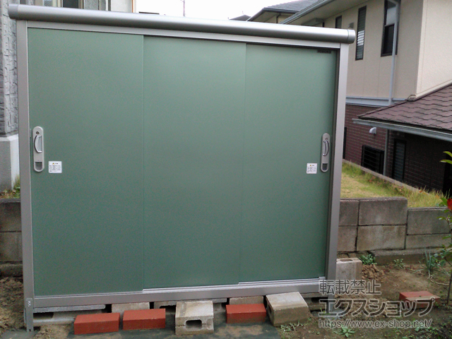 神奈川県横浜市のの物置・屋外倉庫 エスモ 一般型 1650×750×1501（ESE-1607E） ESE-1607E-EG 施工例