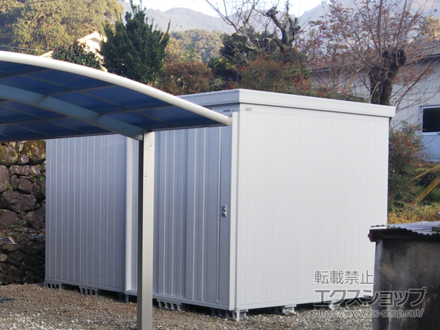 佐賀県嬉野市のの物置・屋外倉庫 ネクスタ大型 一般型 3580×2630×2375 NXN-94H-MG 施工例