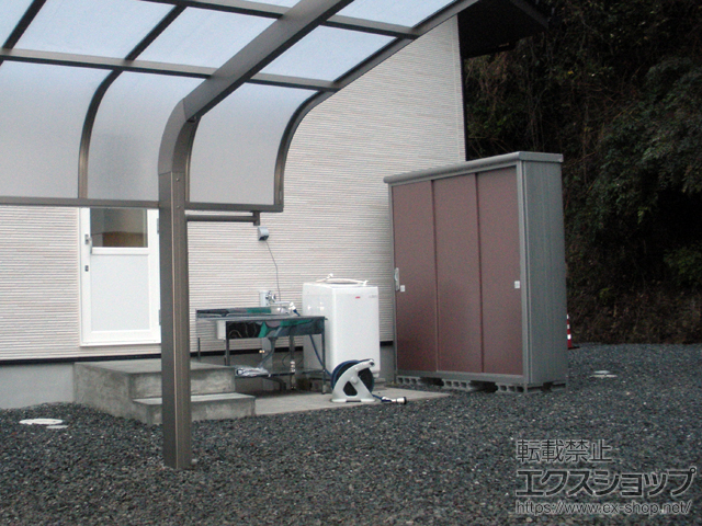 京都府舞鶴市のの物置・屋外倉庫 エスモ 一般型 1797×520×1959 ESE-1805A-MR 施工例