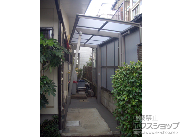 神奈川県茅ヶ崎市ののテラス屋根 フーゴF 独立テラスタイプ 単体 積雪〜20cm対応 施工例