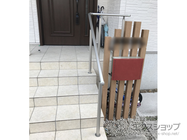 岐阜県各務原市ののフェンス・柵 パルトナーUDフェンス1型(手すり) 笠木のみタイプ 施工例