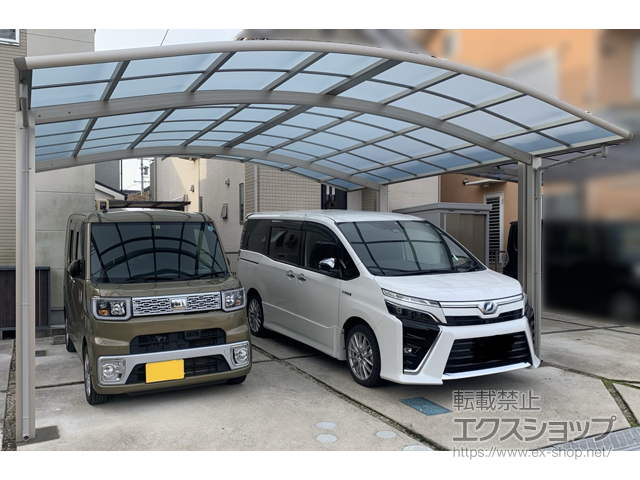 愛知県岡崎市ののカーポート レイナツインポートグラン　積雪〜20cm対応 施工例