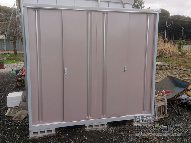 福岡県北九州市のの物置・屋外倉庫 シンプリー 一般型 2160×905×1903（MJX-219E） MJX-219E-AR 施工例