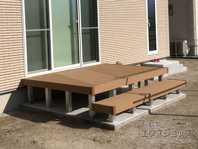 福岡県久留米市ののウッドデッキ リウッドデッキ 200 施工例