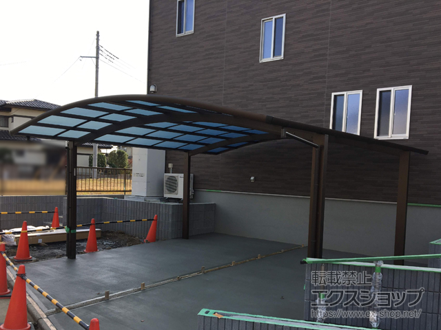 茨城県水戸市ののカーポート レイナツインポートグラン　積雪〜20cm対応 施工例