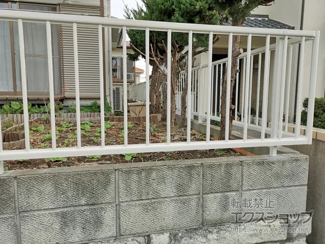 神奈川県横須賀市のValue Selectのフェンス・柵・塀 ミエッタフェンス 防犯たて格子タイプ 自由柱施工 施工例