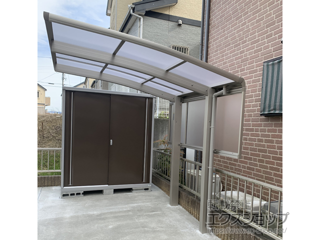 奈良県大和郡山市ののサイクルポート・駐輪場 プレシオスポート ミニ 積雪〜20cm対応 施工例