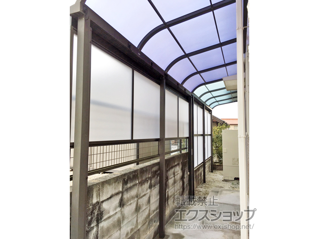 福岡県飯塚市ののテラス屋根 スピーネ R型 テラスタイプ 単体 積雪〜20cm対応 施工例