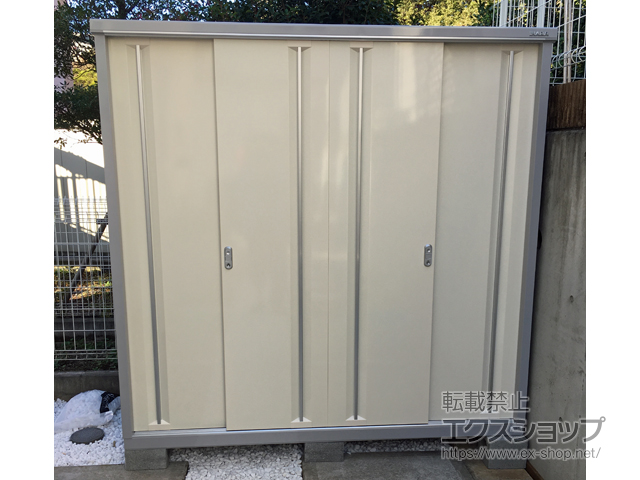 神奈川県川崎市のの物置・屋外倉庫 シンプリー 一般型 1940×905×1903（MJX-199E） MJX-199E-FW 施工例