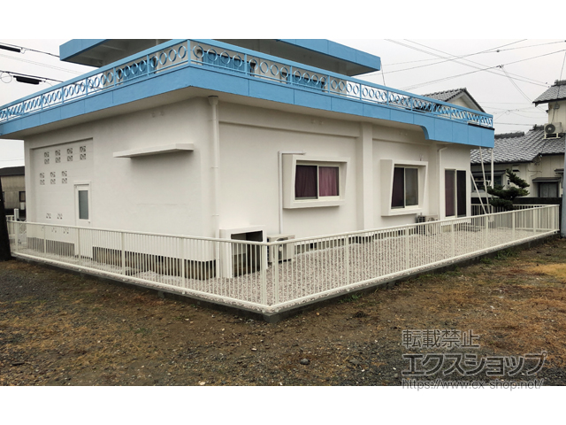 徳島県阿南市ののフェンス・柵 ハイサモア フリーポールタイプ 施工例