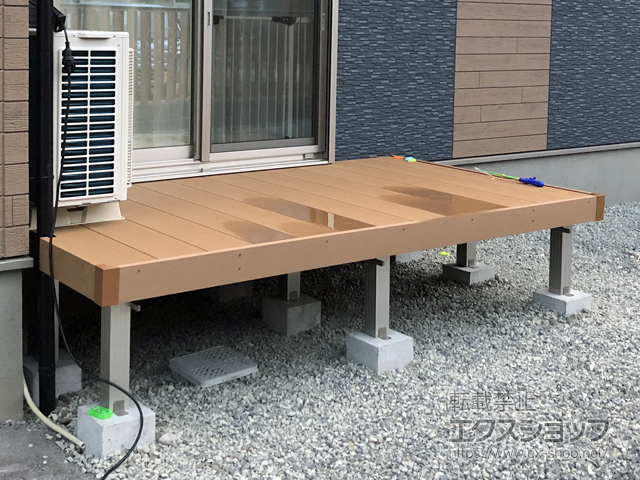 熊本県天草市ののウッドデッキ リウッドデッキ 200 施工例