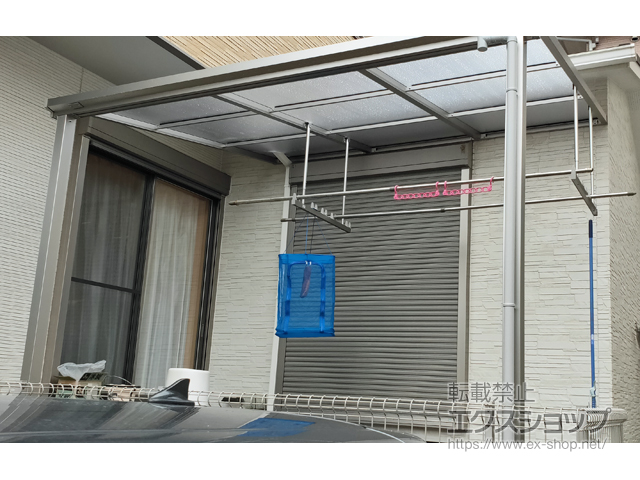 福岡県筑紫野市ののテラス屋根 ソラリア F型 テラスタイプ 単体 積雪〜20cm対応 施工例