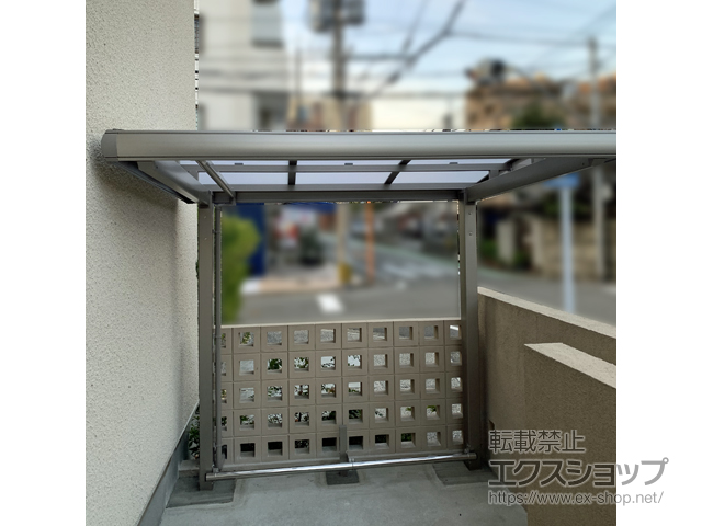 福岡県福岡市ののサイクルポート・駐輪場 フーゴAプラスミニ (アーチスタイル) 積雪〜20cm対応 施工例