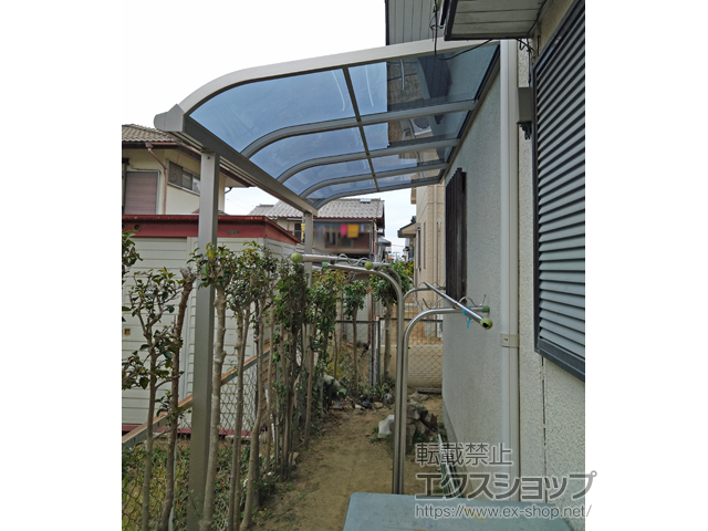 大阪府泉南郡熊取町ののテラス屋根 プレシオステラスII R型 テラスタイプ 単体 積雪〜20cm対応 施工例
