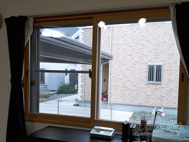 山梨県中央市のの二重窓（内窓） インプラス ダストバリア仕様 引違い窓 2枚建 施工例