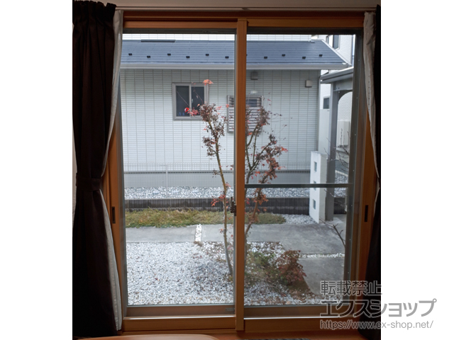 山梨県中央市のの二重窓（内窓） インプラス ダストバリア仕様 引違い窓 2枚建 施工例