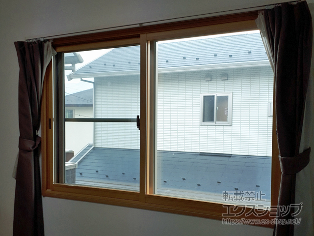 山梨県中央市のの二重窓（内窓） インプラス ダストバリア仕様 引違い窓 2枚建 施工例