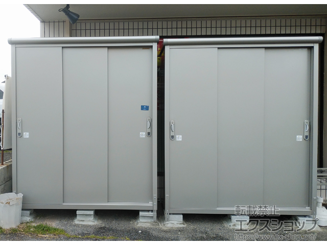 大阪府八尾市のの物置・屋外倉庫 エスモ 一般型 1650×750×1959（ESE-1607A） ESE-1607A-SS 施工例