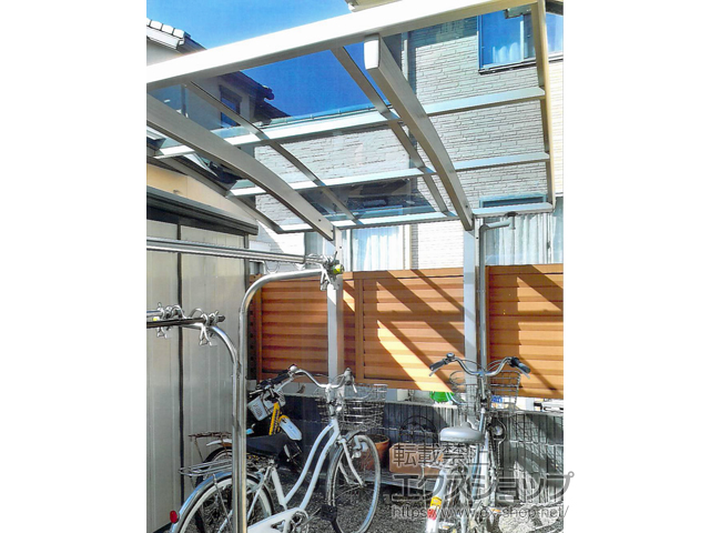 山梨県甲斐市ののサイクルポート・駐輪場 プレシオスポート ミニ 積雪〜20cm対応 施工例