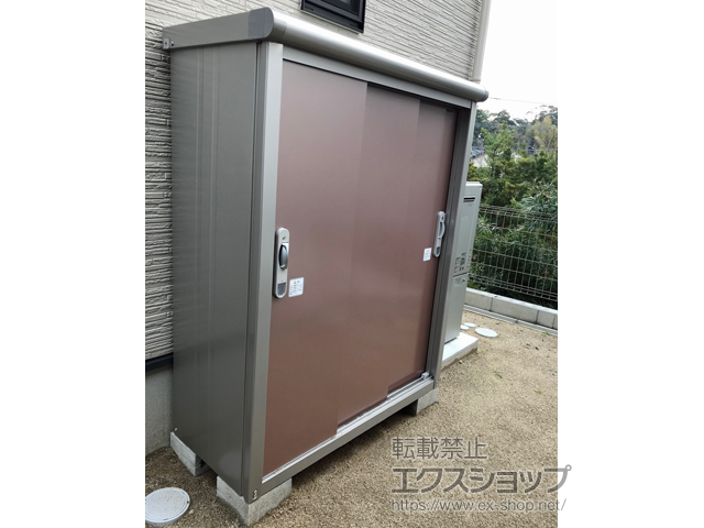 福岡県福岡市のの物置・屋外倉庫 エスモ 一般型 1200×520×1501（ESE-1205E） ESE-1205E-MR 施工例