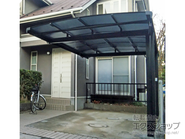 千葉県我孫子市ののカーポート フーゴA (アーチスタイル) 積雪〜20cm対応 施工例